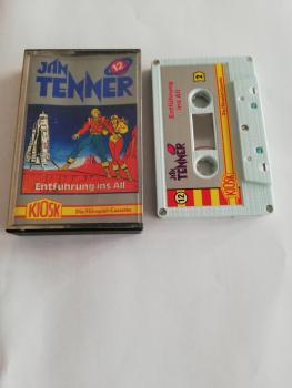 Jan Tenner Folge 12 Entführung ins All 5-fach Silber geschraubt Weiß mit Silbernen Aufkleber 4.27712 CD Kiosk(Innencover beschrieben)